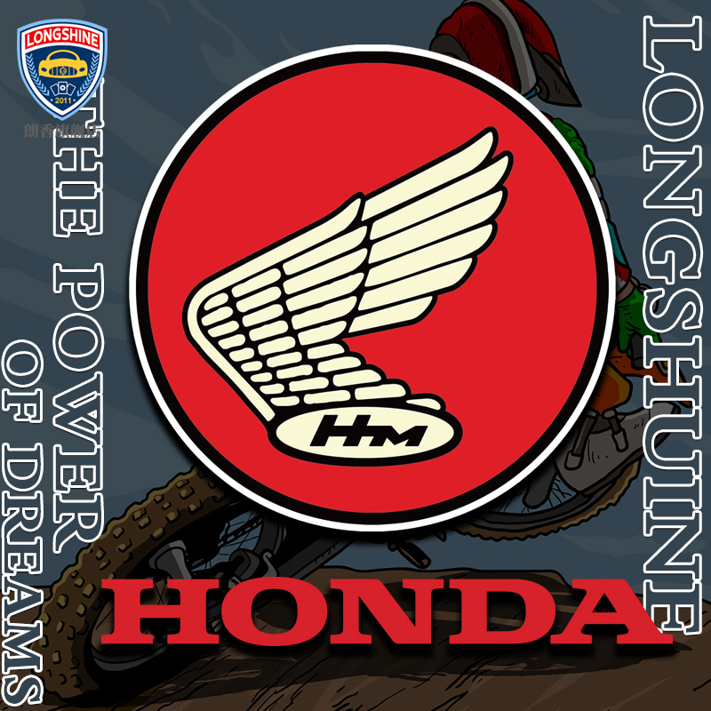 车贴定制适用于HONDA本田摩托车标志LOGO头盔车贴 电动摩托车贴纸