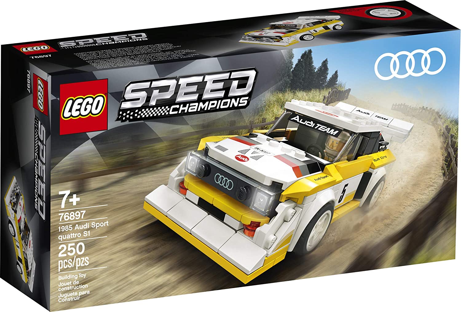 LEGO 乐高 超级赛车 76897 Audi 奥迪S1竞速超跑积木拼插玩具包邮