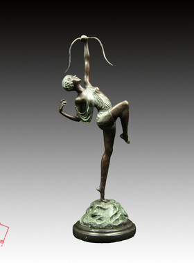 日本代购 雕像 打猎纯洁女神P.Faguays作品欧式人物雕塑装饰摆件