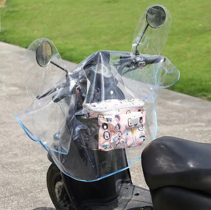 电动车摩托车三轮车车头防雨罩电瓶车中控遮雨罩仪表盘防水通用
