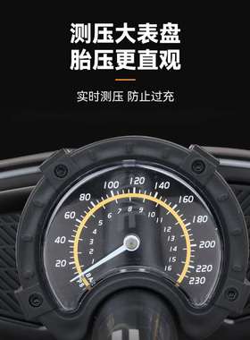 推荐公路车打气筒新型高压打气机专用登山自行车胎压家用带气压表