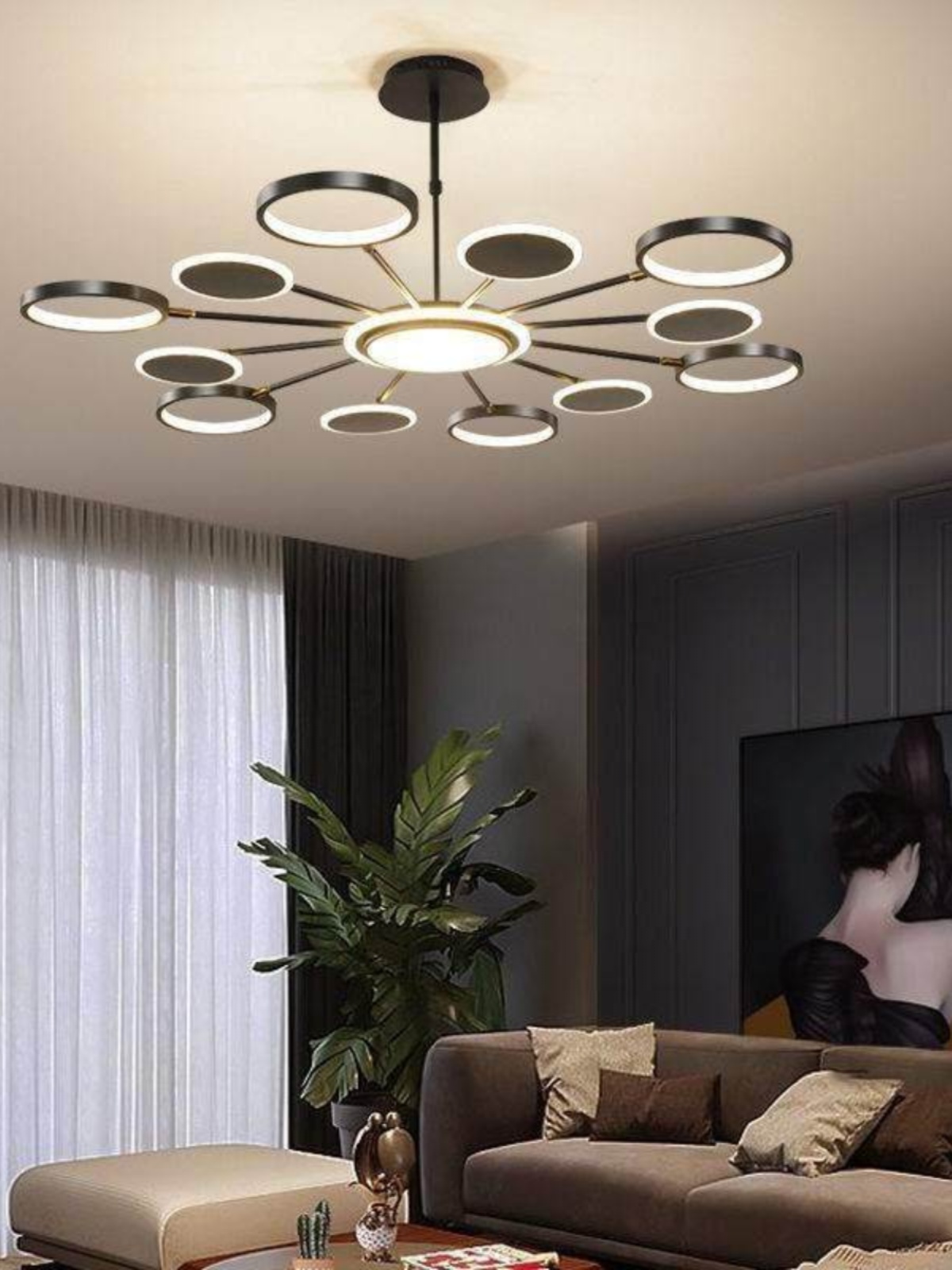 吊灯客厅灯现代简约轻奢创意个性北欧卧室房间餐厅灯具2021年新款