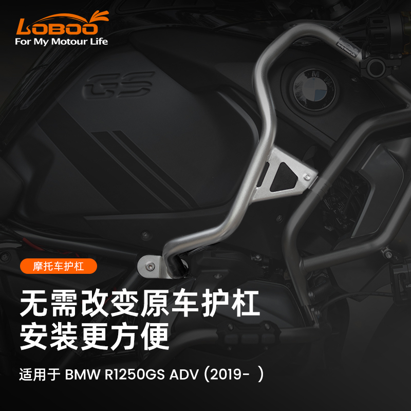 LOBOO萝卜摩托车护杠保险杠适用BMW R1250GS ADV(2019-)防摔改装