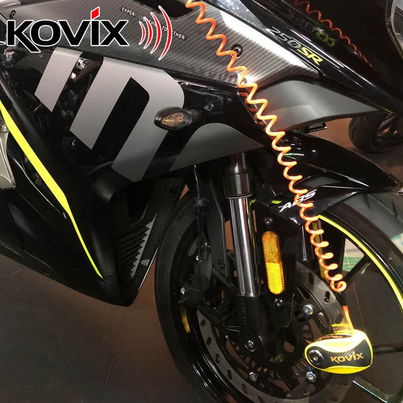KOVIX摩托车碟刹锁防盗锁电动车踏板车锁智能报警器摩旅装备配件