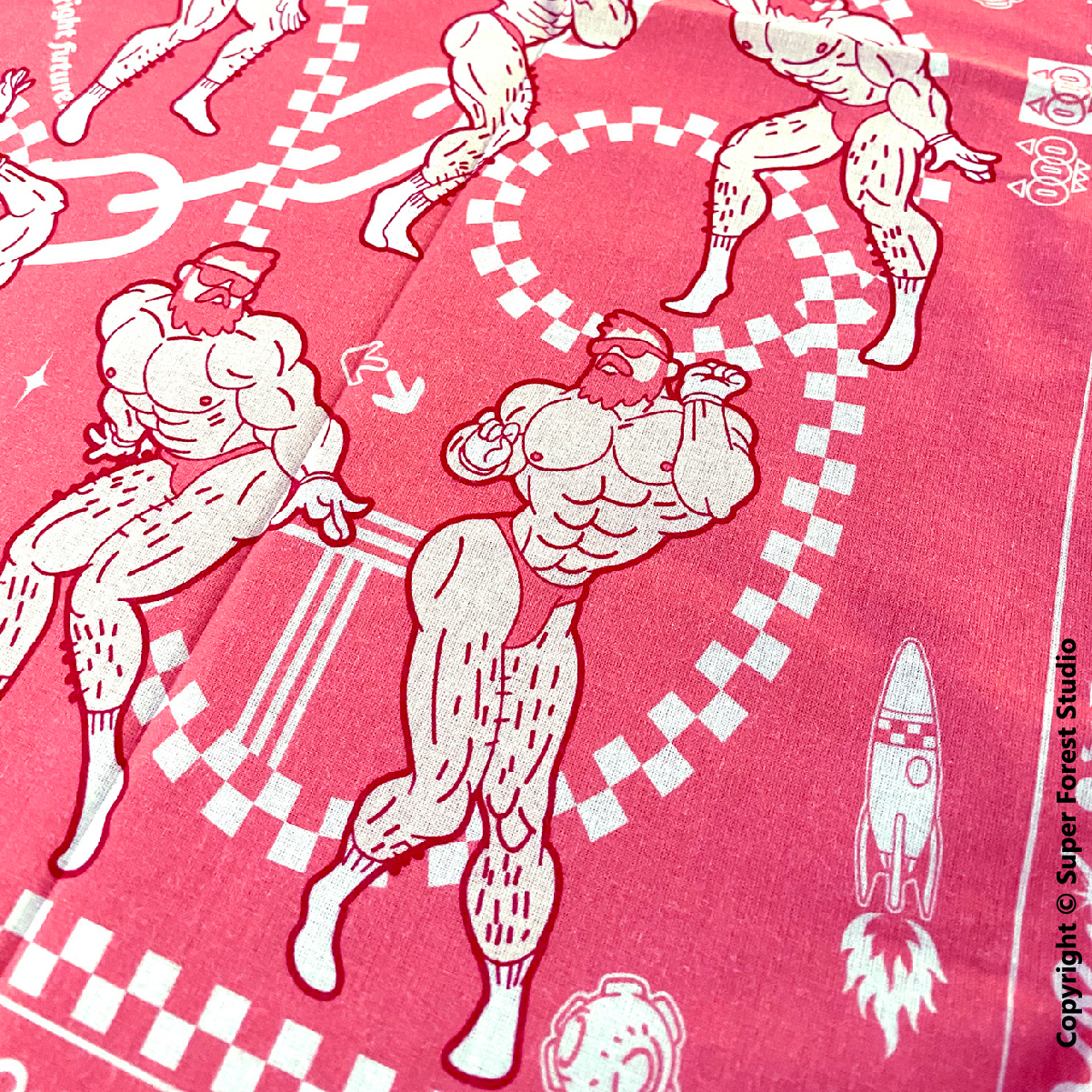 原创纯棉双面印花哈雷印第安机车骑行美式复古通用夏季大方巾腰巾