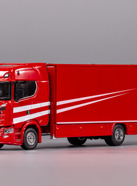 1/64 GCD 斯堪尼亞 S730 紅色 貨櫃車運輸車 金屬汽車模型擺件