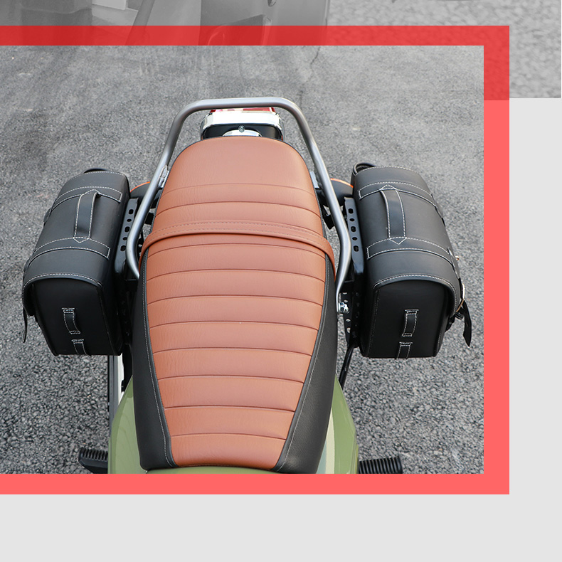 适用轻骑铃木摩托车150-9保护杠跨边包PC皮包边箱托包改装配件