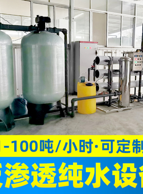 大型工业RO反渗透超纯水设备纯净水纯化水生产机器水处理水过滤器