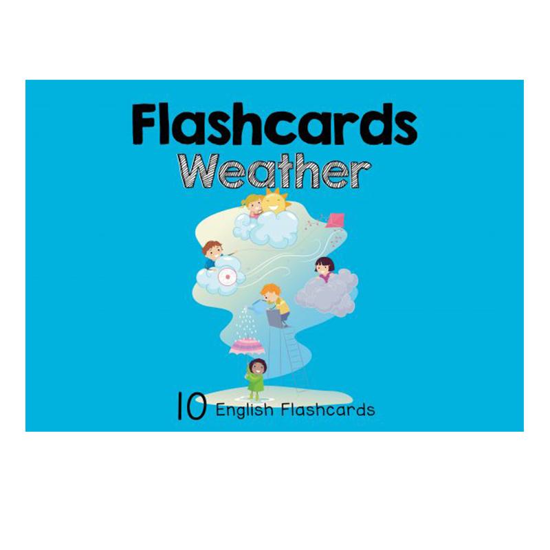 新加坡幼小衔接英语学习卡片CPD Flashcards:Weather 天气 抽认卡 英文原版 早教启蒙 亲子英语 4-6岁