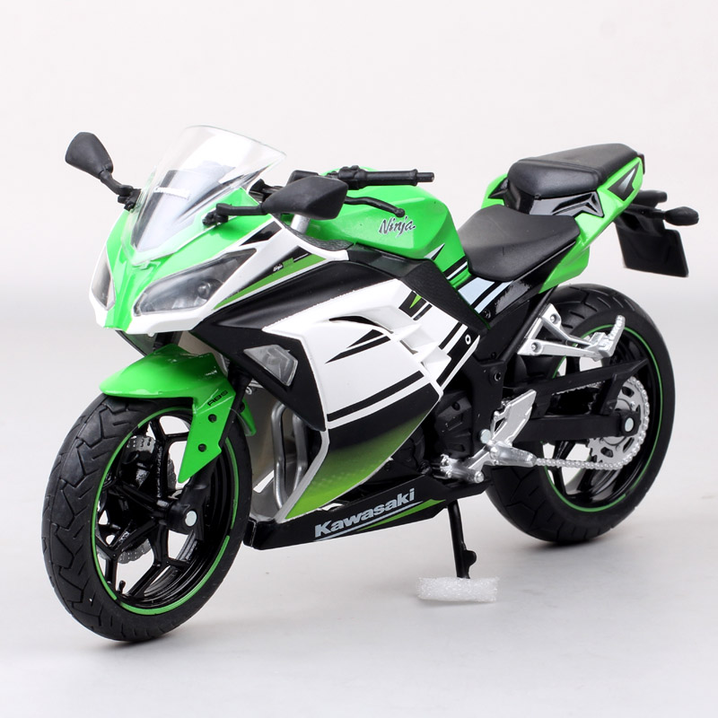 1:12俊基奥图美川崎小忍者Ninja 250 300摩托车模型合金仿真玩具