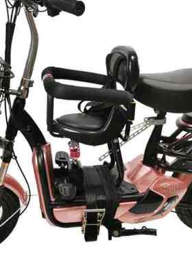 推荐电动车摩托车踏板儿童座椅婴儿宝宝小孩子娃娃安全前置减震座