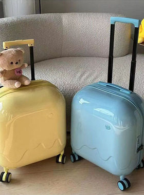 多功能泡泡雪糕行李箱女学生儿童密码箱小型登机箱新款拉杆旅行箱
