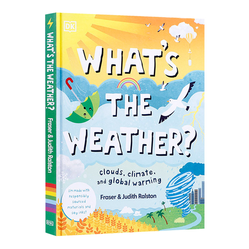 华研原版 发现气候变化和天气变化的原因 英文原版 What's The Weather? 儿童百科绘本图画书 课外扩展阅读读物 英文版