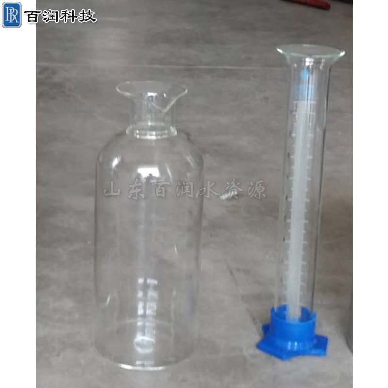 新品新玻璃储水瓶量杯量文局水位测量量筒雨量计专用读数水杯