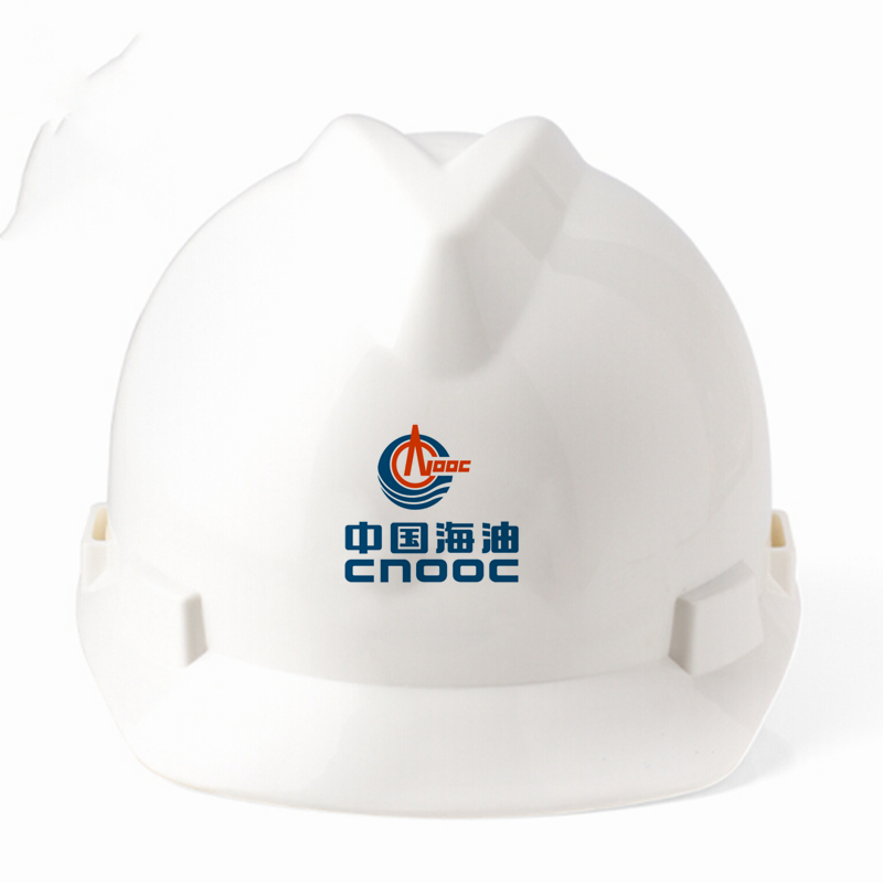 中国海油安全帽V字加强型ABS船员用头盔CNOOC中海油logo头盔