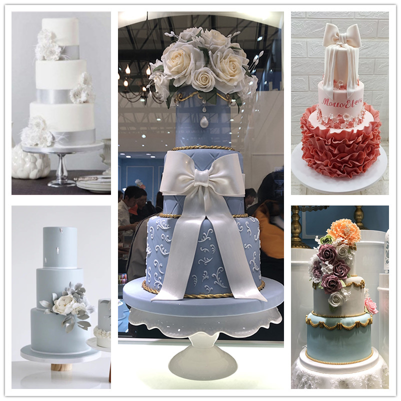 2019新款三层翻糖蛋糕模型婚庆婚礼拍摄道具多层甜品台假蛋糕样品