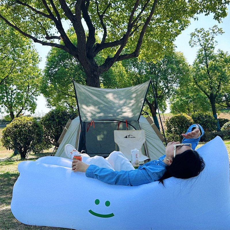 户外懒人充气沙发午休便携式气垫床野餐露营折叠椅空气床音乐节