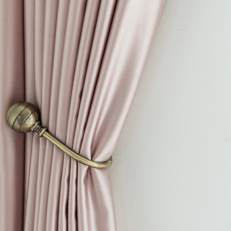 仿真丝 多色选 窗帘纯色 绸缎质感简约现代 北欧客厅卧室成品定制