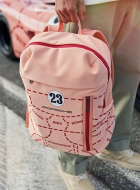 新款保时捷粉色粉猪系列双肩电脑背包旅行书包少女感4S店定制礼品