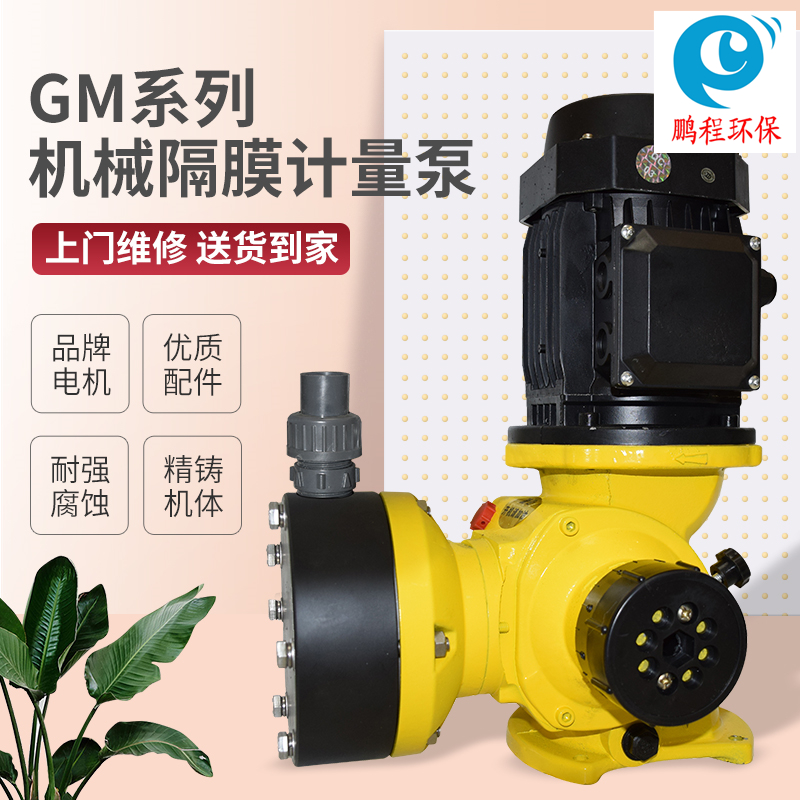 GM电动机械隔膜式计量泵 耐腐蚀酸碱加药化工泵 污水处理PAC PAM