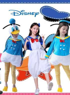 与儿童唐老鸭亲子表演成人迪士尼米老鼠男女扮演服装COS卡通人物