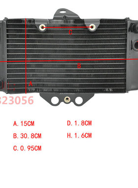 适配本田VTR250精品出口配件 摩托车水箱总成发动机散热器 水冷器