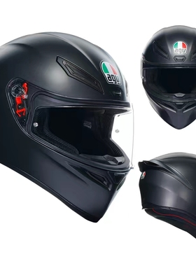AGV摩托车头盔K1S四季男女防雾赛车轻量跑盔机车骑行装备通用全盔