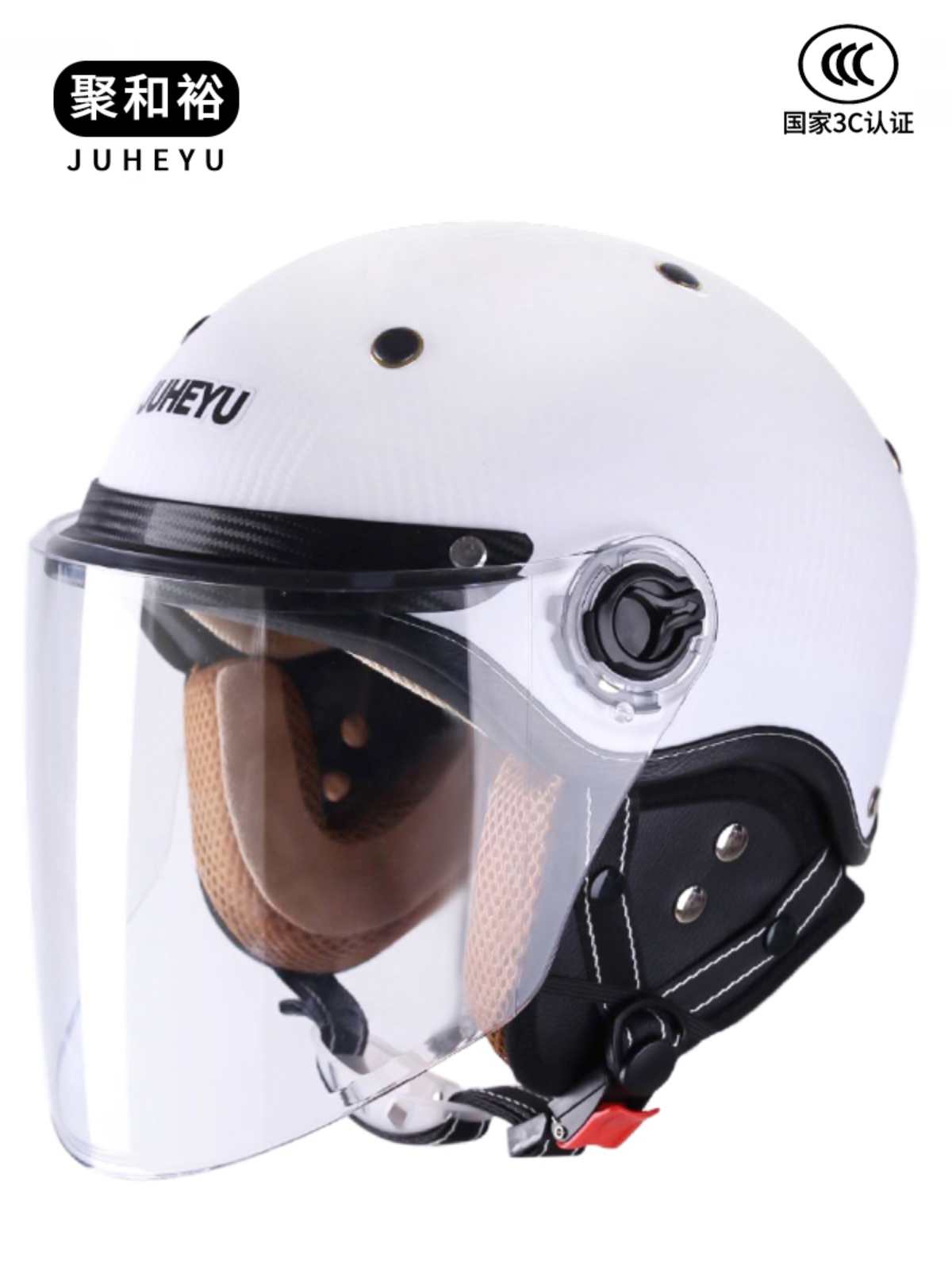 3C认证四季电动摩托车头盔灰男女夏季通用可拆卸安全帽冬防晒半盔