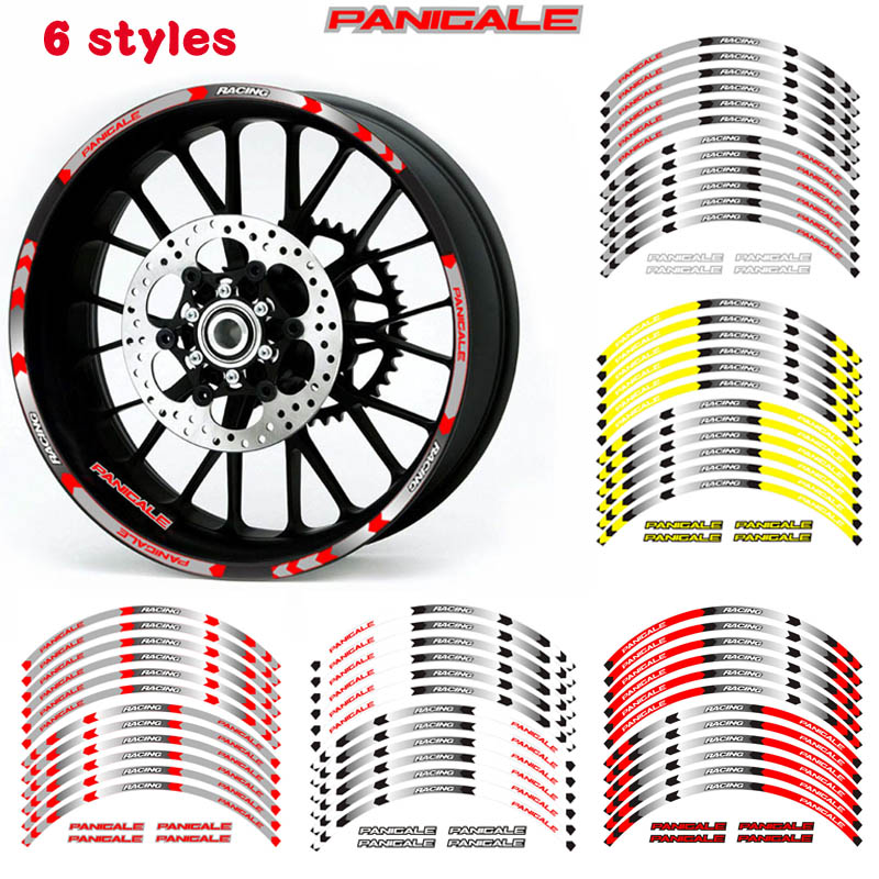 摩托车轮毂贴 Ducati杜卡迪/Panigale 钢圈贴 轮圈贴 17寸 反光贴