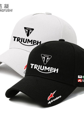 英国凯旋摩托车Triumph重机车户外骑行运动遮阳帽男休闲鸭舌帽子
