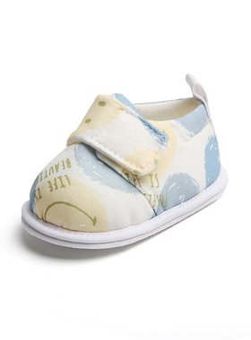 秋季新生儿鞋子3-6一12月婴儿鞋子男宝宝8八个月宝宝软底布鞋步前