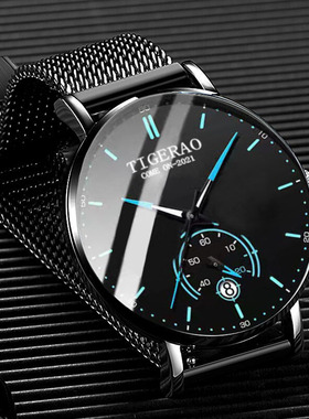 新款瑞士十大品牌全自动机械表国产名牌防水学生石英男士手表