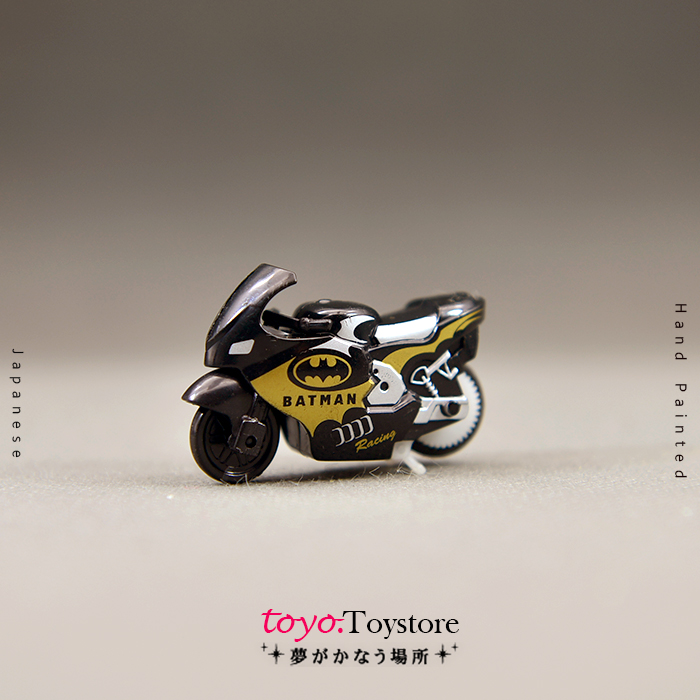 美国散货玩具 迷你版蝙蝠摩托车 回力 BATMAN车模 微缩模型摆件