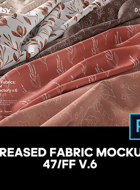 织物面料布料床单家纺印花图案设计贴图ps样机素材展示效果模板