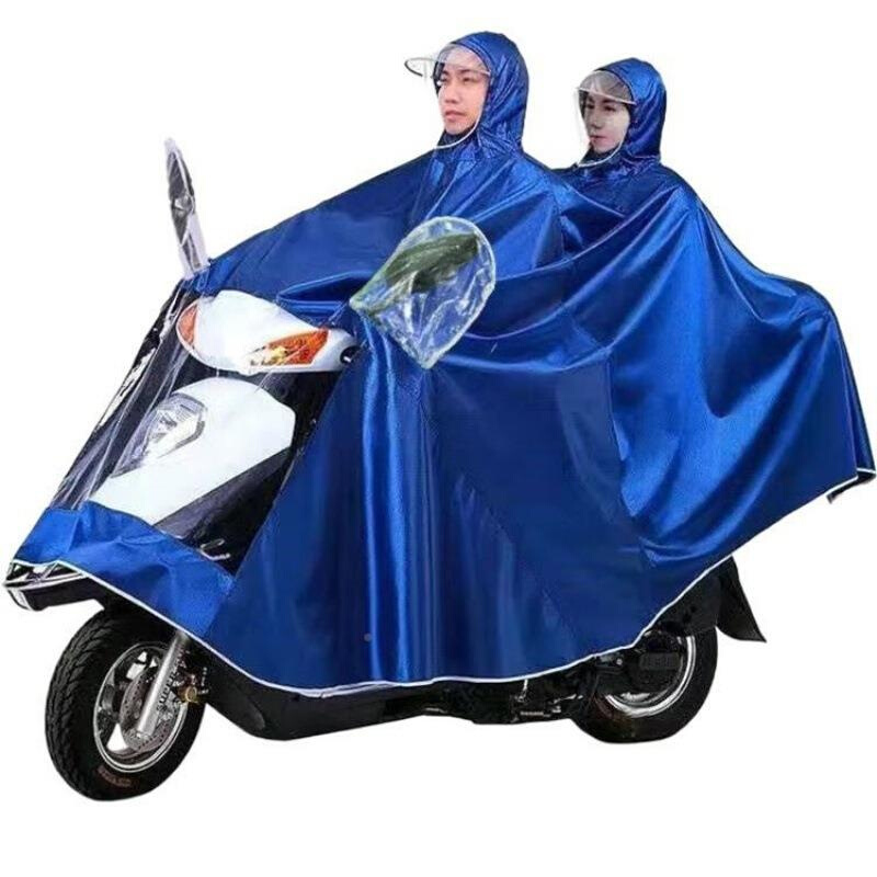 定制雨衣摩托车电动车大型踏板车专用加大加厚超大遮脚款防暴雨雨