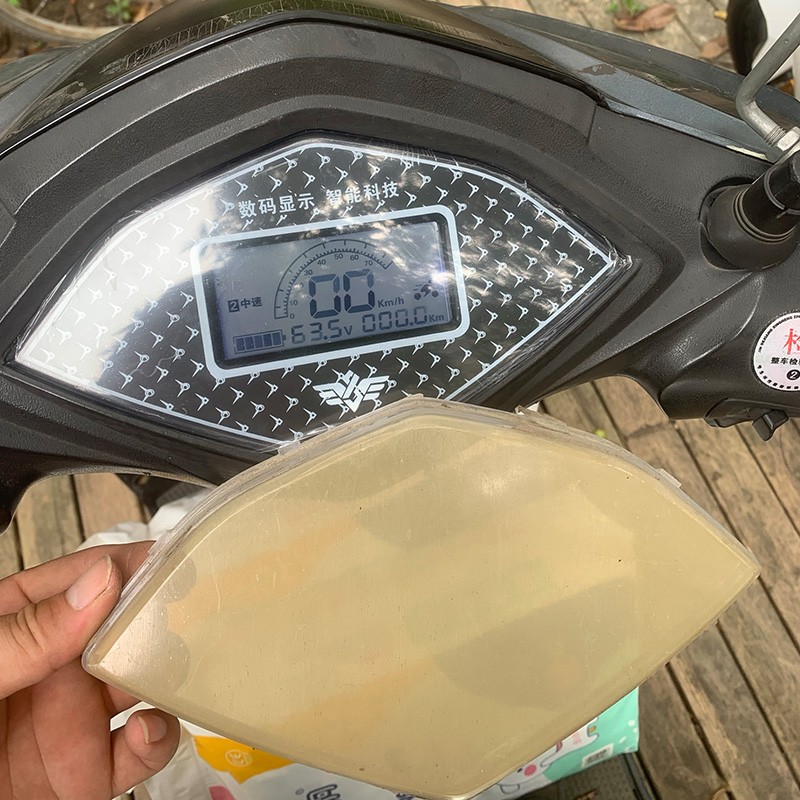 踏板车摩托车里程表外壳 天将透明仪表壳码表O罩 电动车咪表罩上