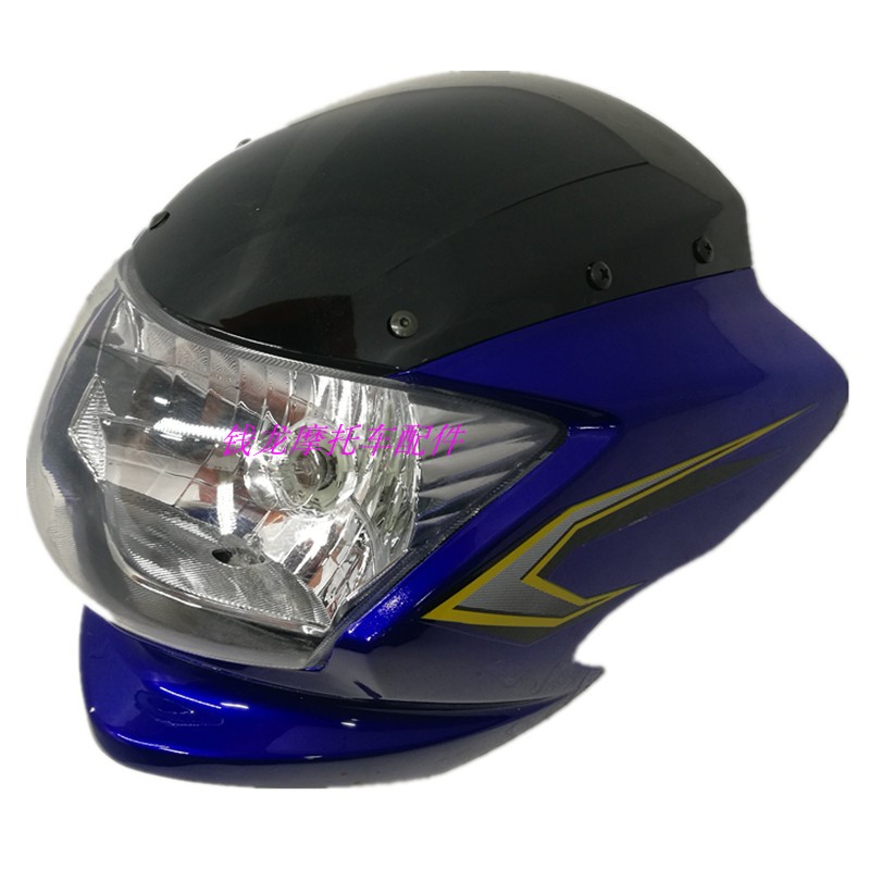 凌肯摩托车配件LK125-18A凌骏车头大灯总成鬼脸导流罩头罩灯罩