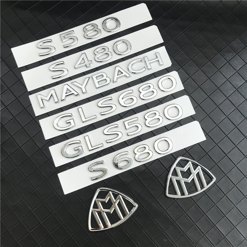 奔驰迈巴赫车标新款S480S580S680叶子板侧标后尾箱4MATIC英文标志