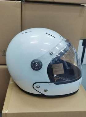 正品VELDT碳纤维复古头盔凯旋哈雷拿铁杜卡迪摩托车骑行全盔组合