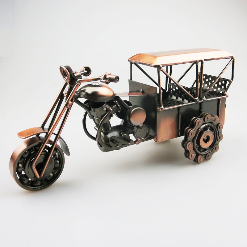 旅游景区工艺品纪念品 个性创意摆件 铁艺模型三轮摩托车