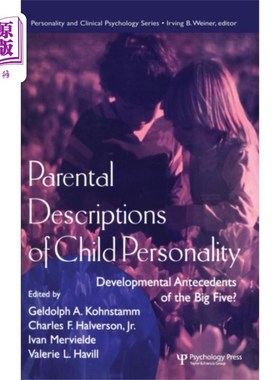 海外直订Parental Descriptions of Child Personality 父母对儿童性格的描述