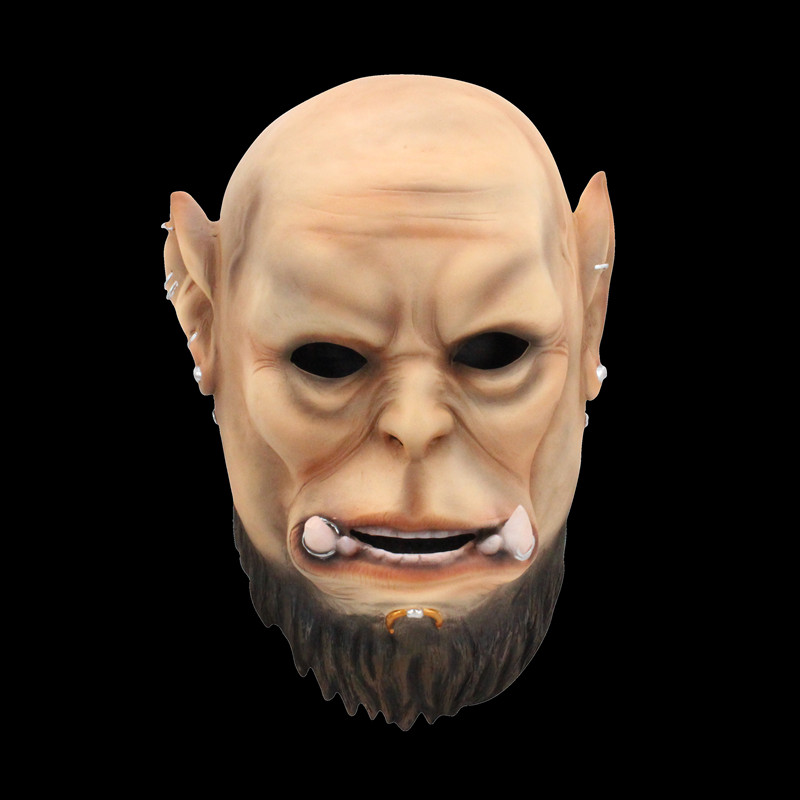 万圣节游戏影视网游魔兽世界之兽人搞怪恐怖COS成人装扮树脂面具