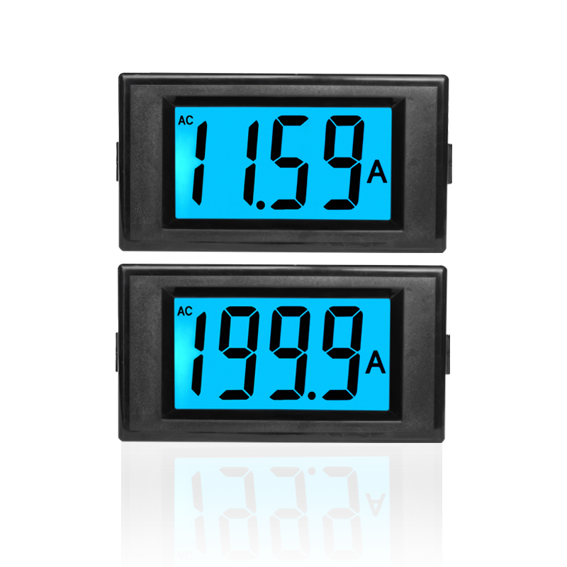 交流电流表液晶数字显示数显表头AC或DC8-12V独立辅助电源D69-40