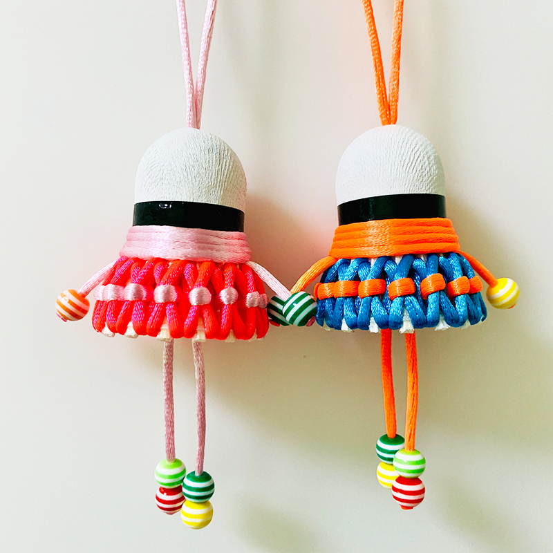 羽毛球挂件饰品手工编织球包小挂饰送情侣球友学员六一儿童节礼物