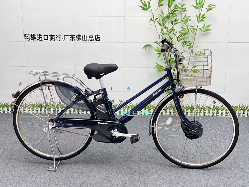 原装日本松下前驱带反冲电助力单车27寸通勤款电动助力自行车95新