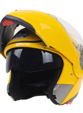 捷凯105全盔 揭面盔 春秋冬盔电瓶车摩托车头盔 双镜片头盔