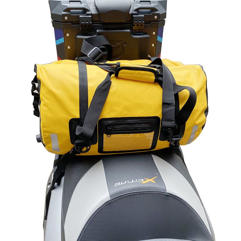 推荐摩托车后尾包防水驮包骑士横包川藏摩旅装备骑行后座包行李背