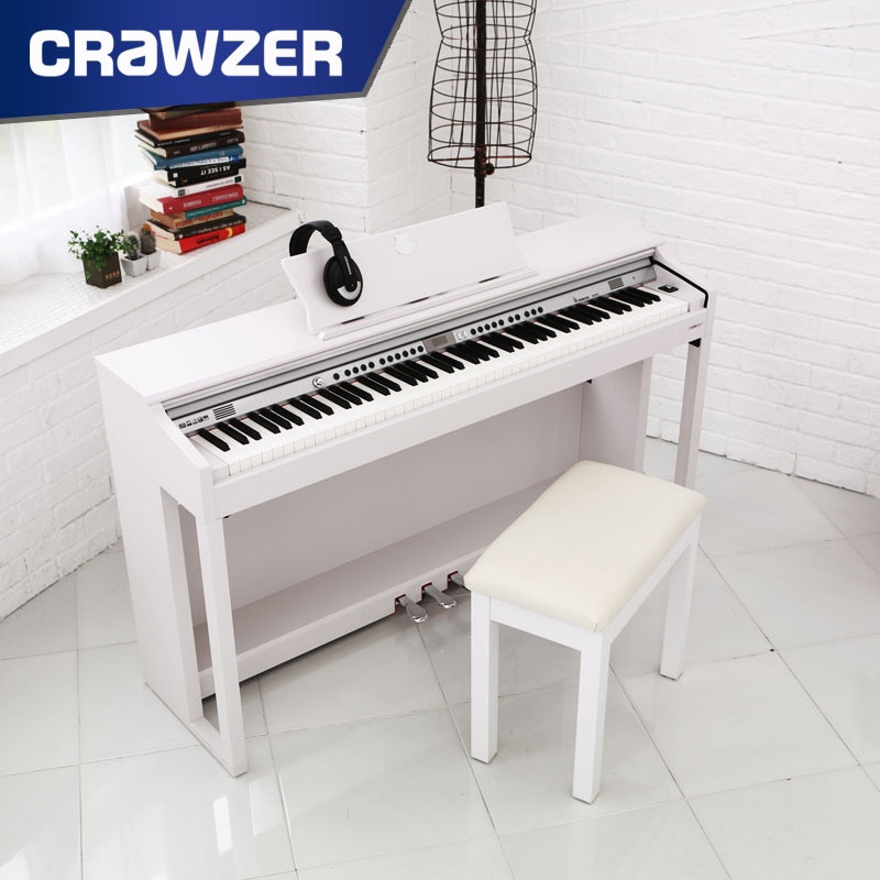 CRAWZER 克拉乌泽CX-M50H白色款数码钢琴电钢琴88键重锤成人儿童