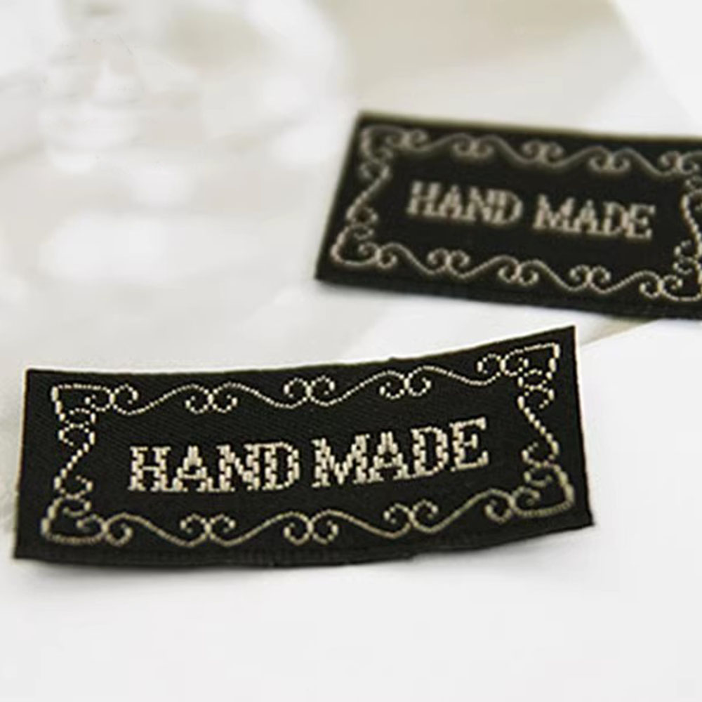 手工制作标签布标贴标商标handmade发饰材料DIY饰品配件