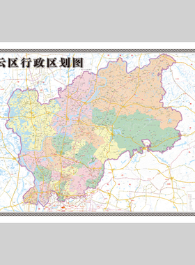广州市地图白云区电子版设计素材文件
